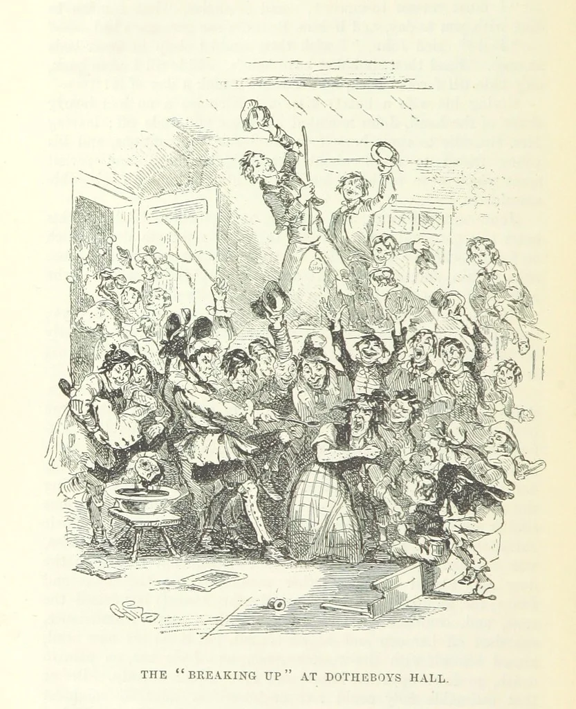 An illustration from The Letters of Charles Dickens. Edited by his sister-in-law and his eldest daughter, 1893, leaf 828