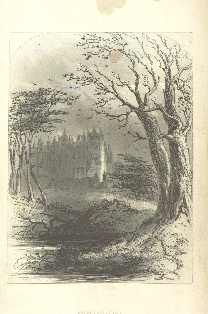 An illustration from Bleak House ... With illustrations by H. K. Browne, 1853, leaf 12