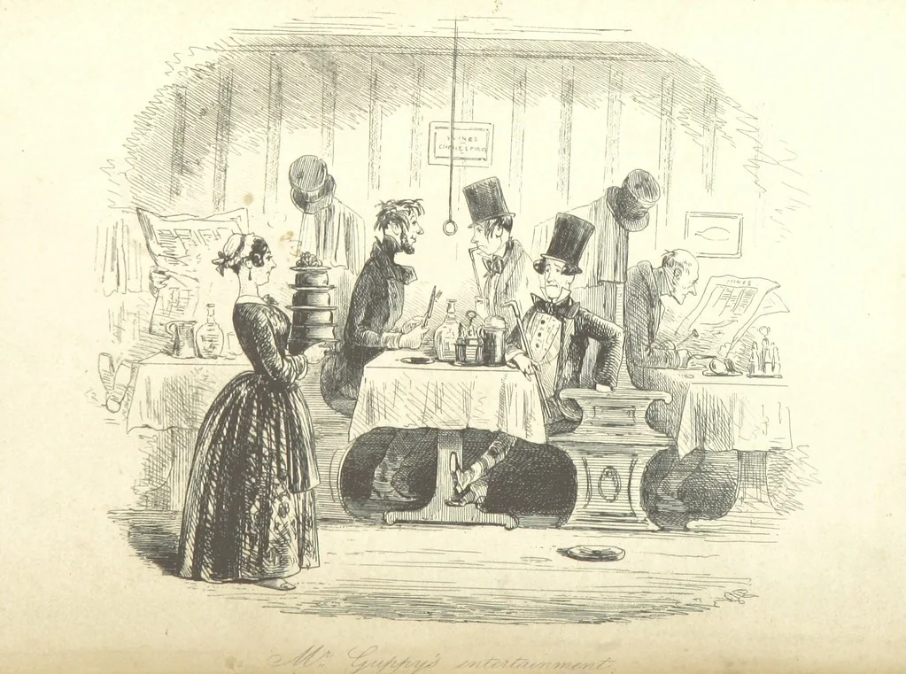 An illustration from Bleak House ... With illustrations by H. K. Browne, 1853, leaf 248