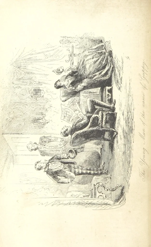 An illustration from Bleak House ... With illustrations by H. K. Browne, 1853, leaf 346
