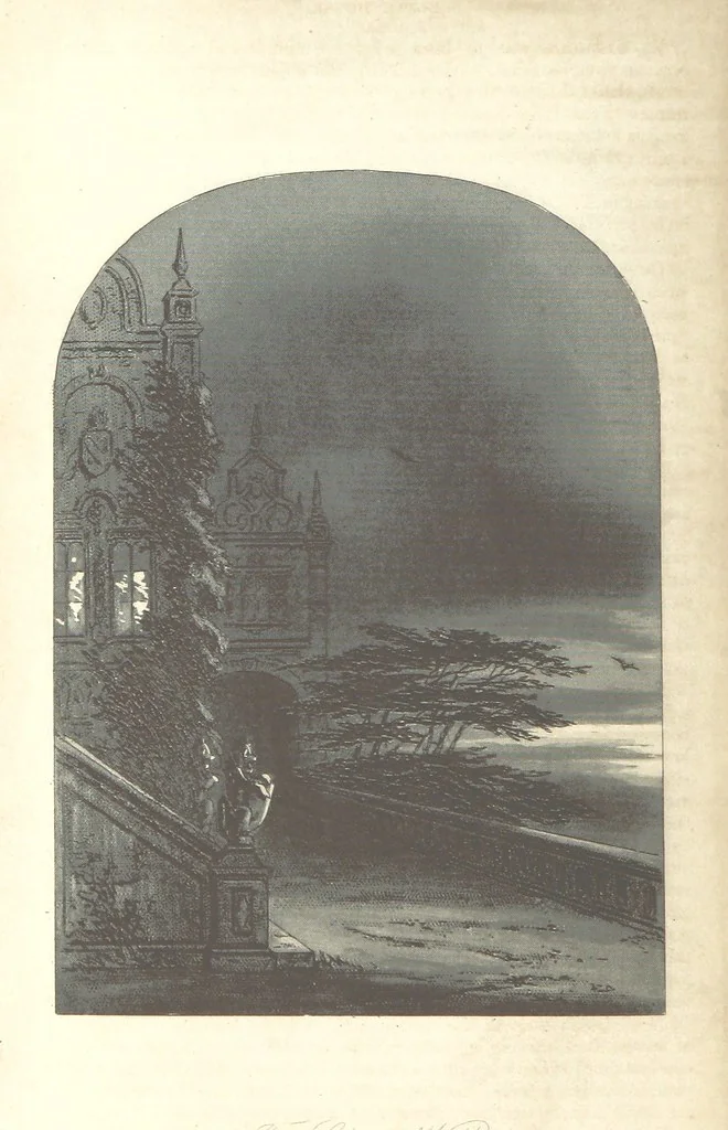 An illustration from Bleak House ... With illustrations by H. K. Browne, 1853, leaf 436