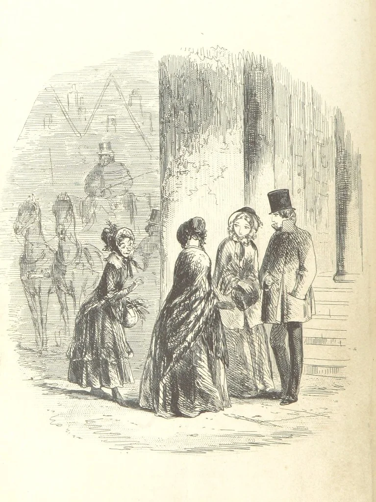 An illustration from Bleak House ... With illustrations by H. K. Browne, 1853, leaf 52