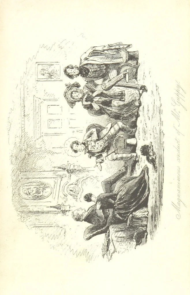 An illustration from Bleak House ... With illustrations by H. K. Browne, 1853, leaf 711