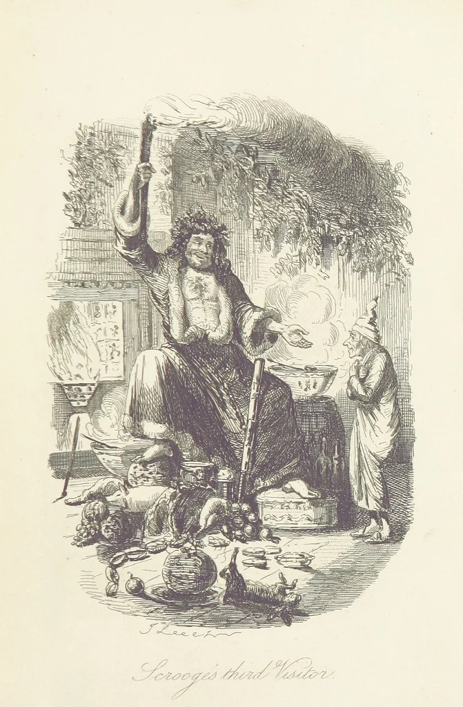 An illustration from Christmas Books ... With illustrations by Sir Edwin Landseer, R.A., Maclise, R.A., Stanfield, R.A., F. Stone, Doyle, Leech, and Tenniel, 1869, leaf 61