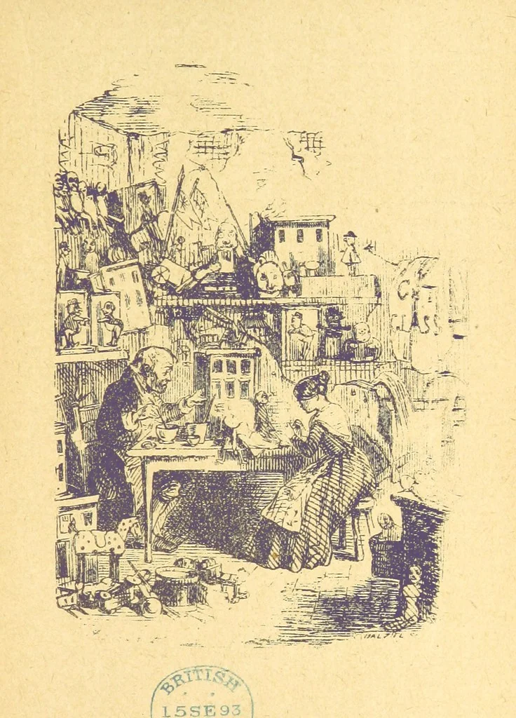 An illustration from Christmas Books. [With plates, 1892, leaf 173