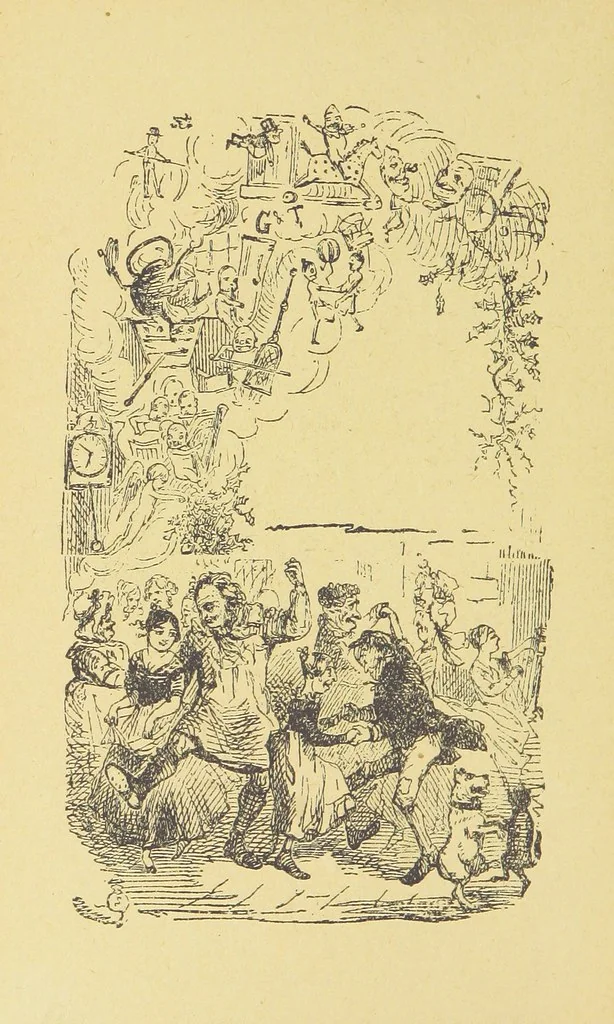 An illustration from Christmas Books. [With plates, 1892, leaf 214