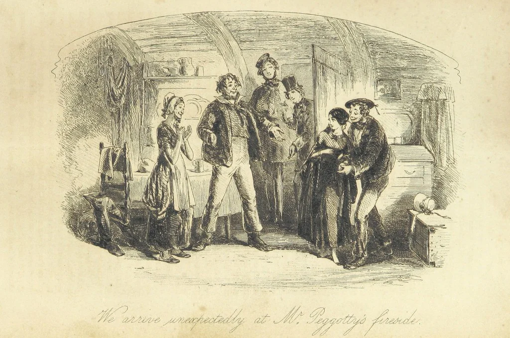 An illustration from The personal history of David Copperfield ... With illustrations by H. K. Browne, 1850, leaf 273