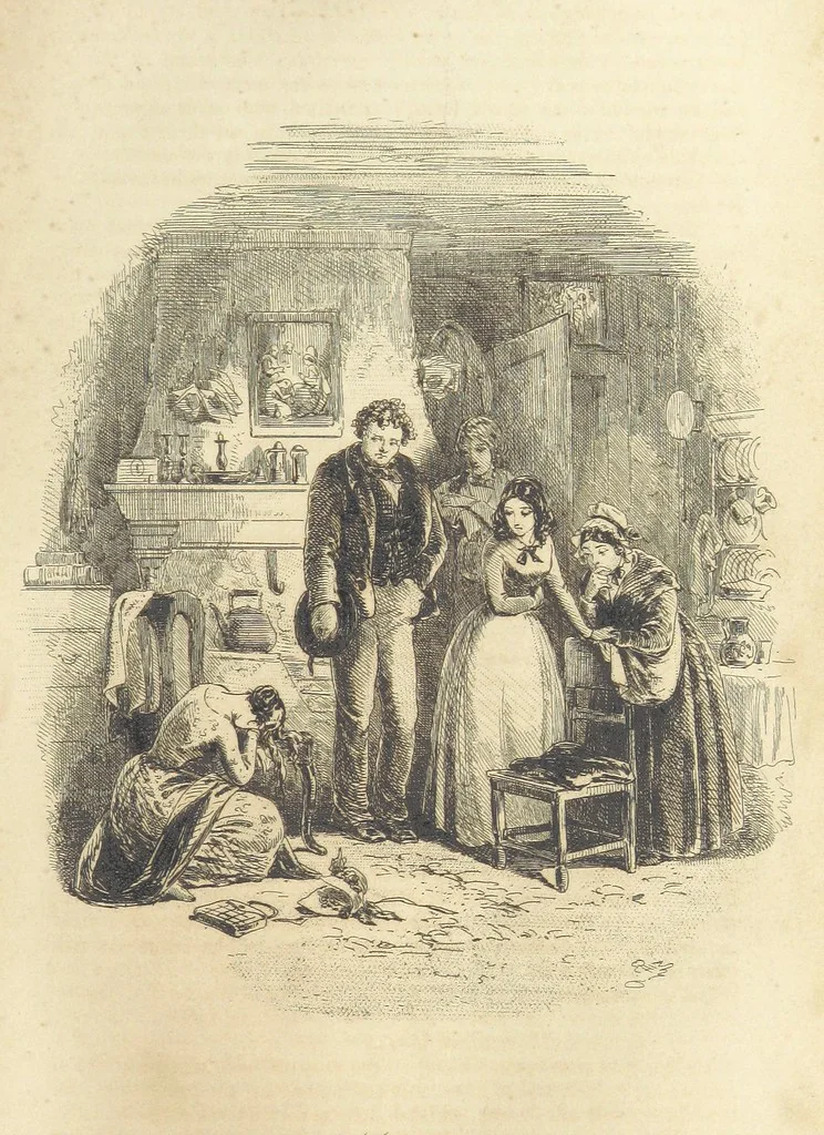 An illustration from The personal history of David Copperfield ... With illustrations by H. K. Browne, 1850, leaf 295