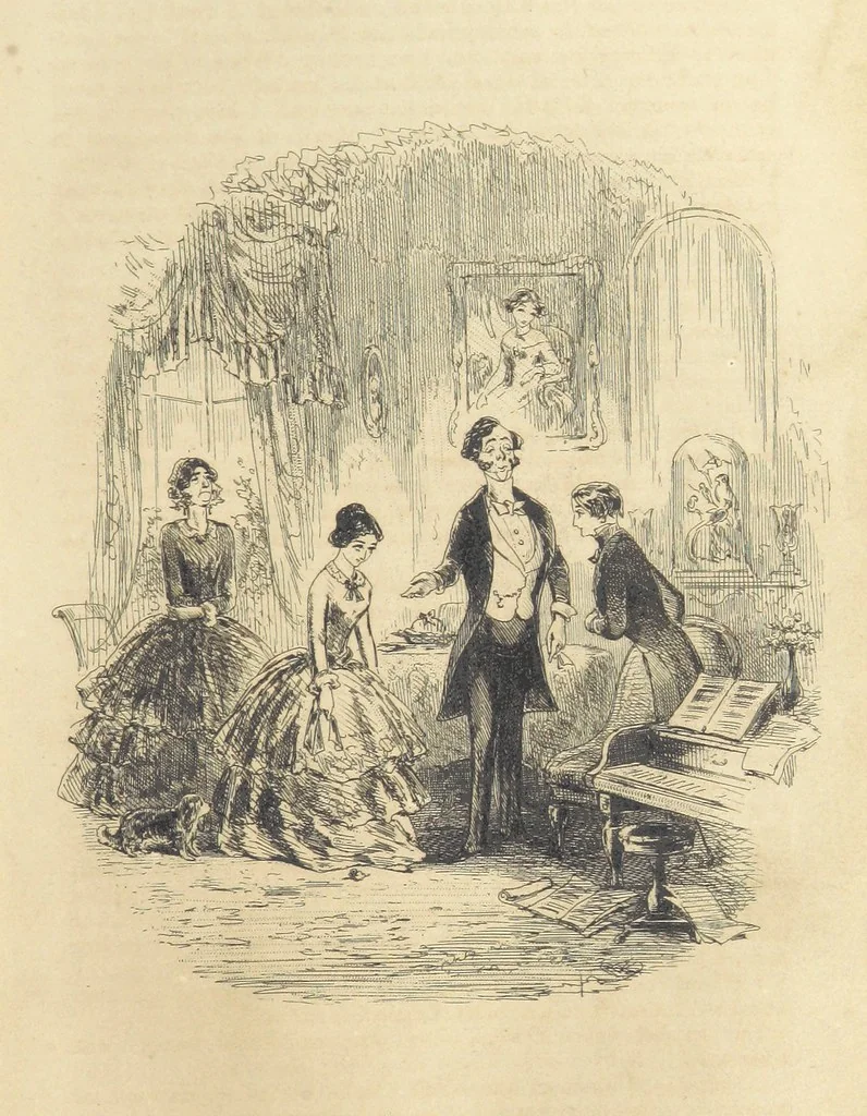 An illustration from The personal history of David Copperfield ... With illustrations by H. K. Browne, 1850, leaf 335