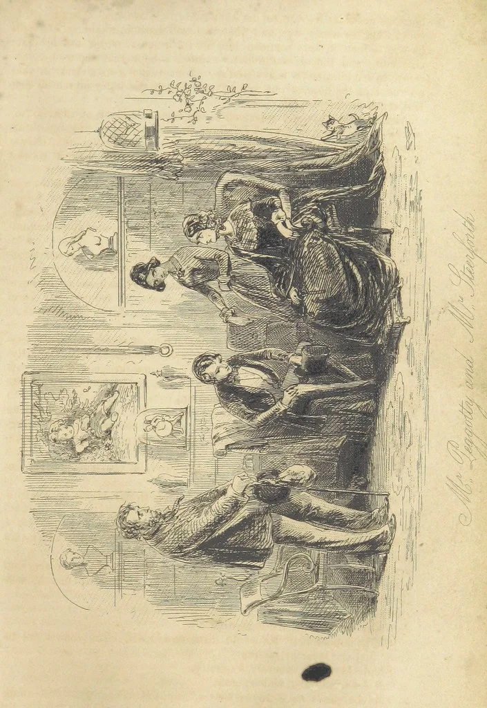 An illustration from The personal history of David Copperfield ... With illustrations by H. K. Browne, 1850, leaf 397
