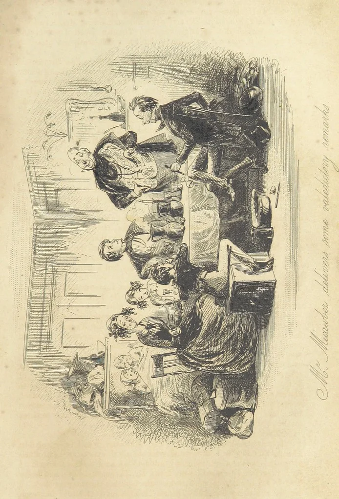 An illustration from The personal history of David Copperfield ... With illustrations by H. K. Browne, 1850, leaf 451