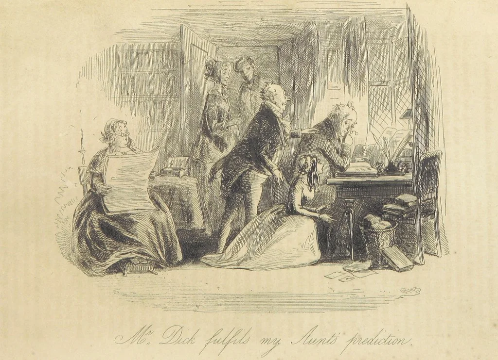 An illustration from The personal history of David Copperfield ... With illustrations by H. K. Browne, 1850, leaf 550