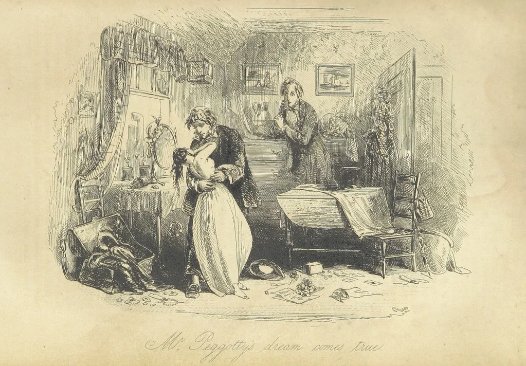 An illustration from The personal history of David Copperfield ... With illustrations by H. K. Browne, 1850, leaf 601