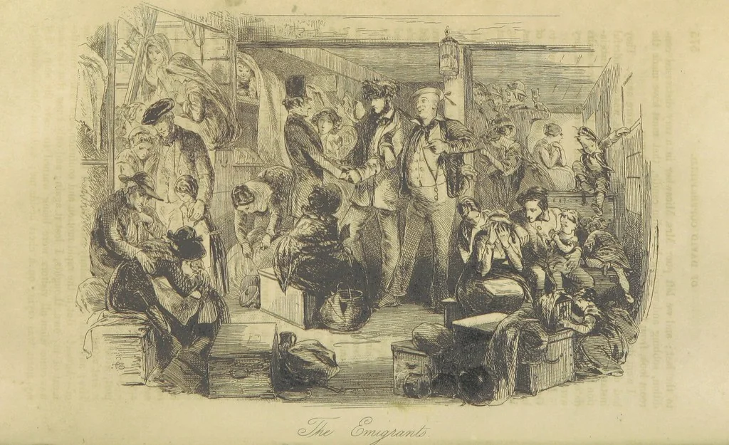 An illustration from The personal history of David Copperfield ... With illustrations by H. K. Browne, 1850, leaf 672