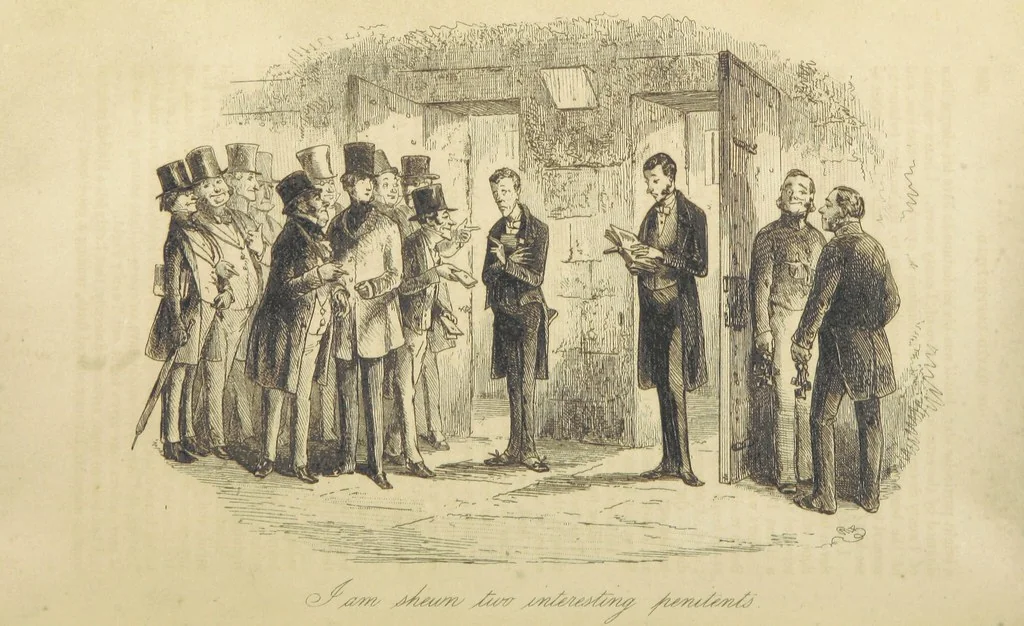An illustration from The personal history of David Copperfield ... With illustrations by H. K. Browne, 1850, leaf 704