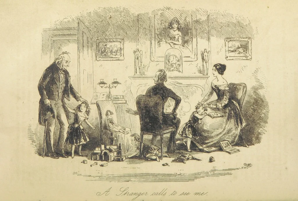 An illustration from The personal history of David Copperfield ... With illustrations by H. K. Browne, 1850, leaf 716