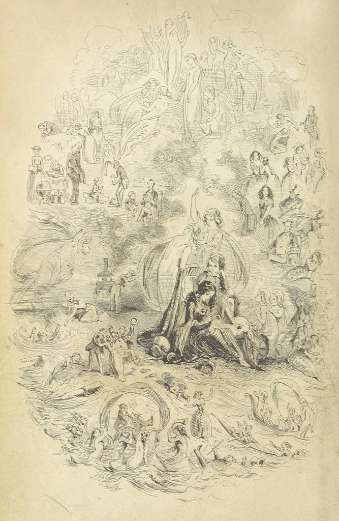 An illustration from Dombey and Son ... With illustrations by H. K. Browne, 1848, leaf 10