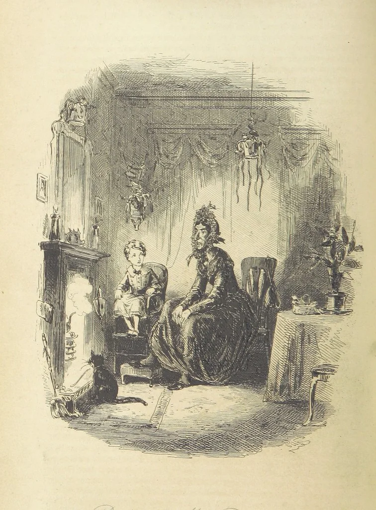 An illustration from Dombey and Son ... With illustrations by H. K. Browne, 1848, leaf 108
