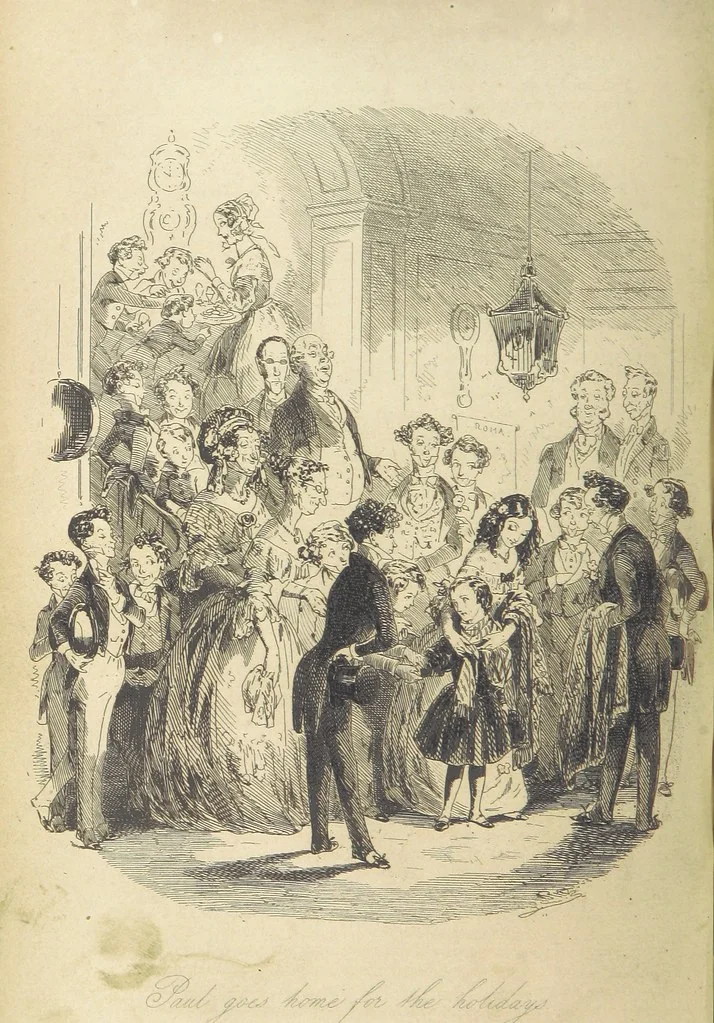 An illustration from Dombey and Son ... With illustrations by H. K. Browne, 1848, leaf 186