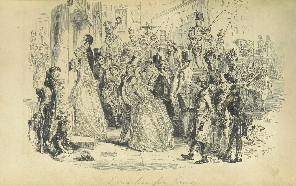 An illustration from Dombey and Son ... With illustrations by H. K. Browne, 1848, leaf 377