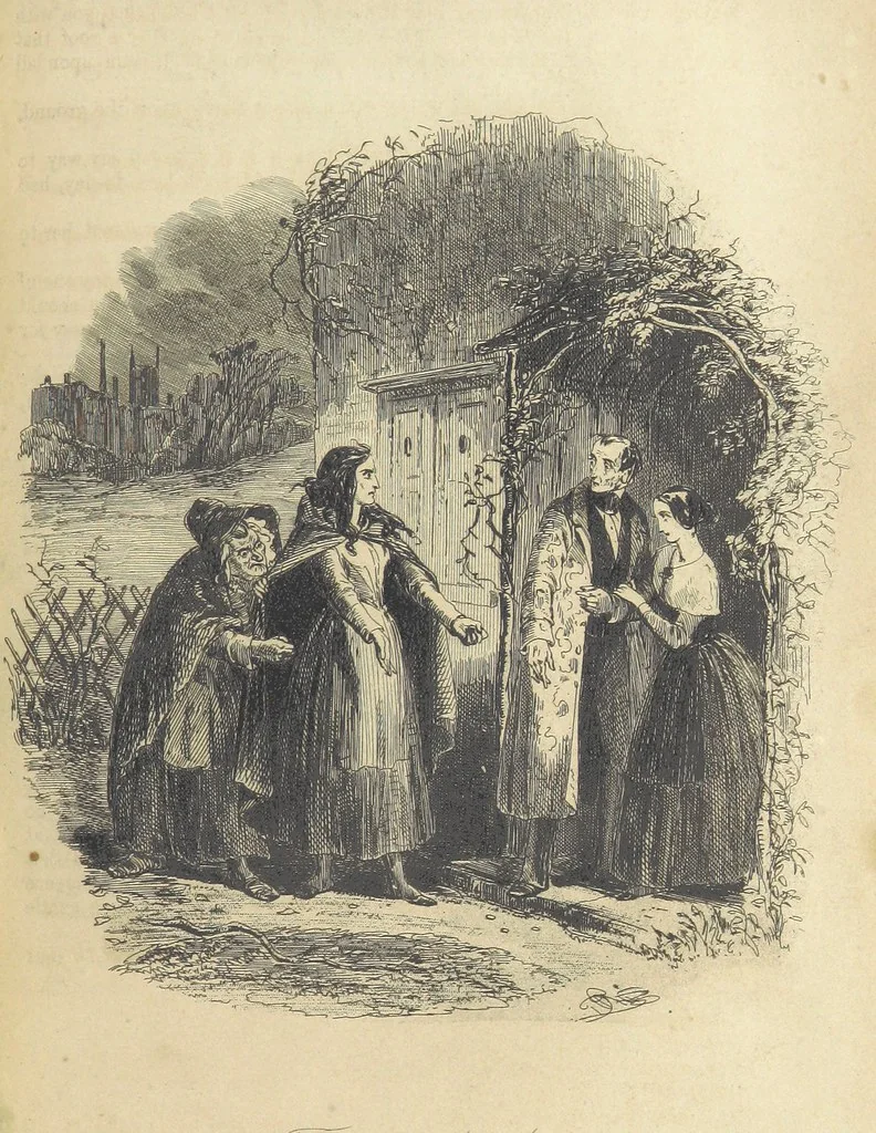 An illustration from Dombey and Son ... With illustrations by H. K. Browne, 1848, leaf 417