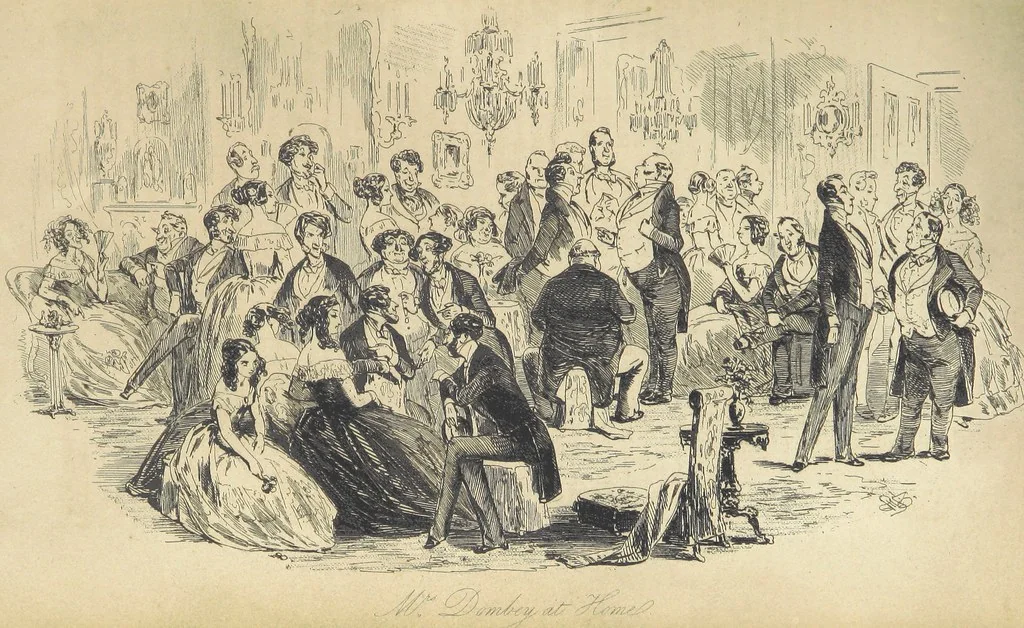 An illustration from Dombey and Son ... With illustrations by H. K. Browne, 1848, leaf 433