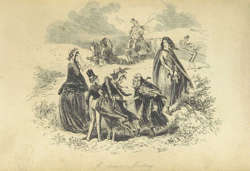 An illustration from Dombey and Son ... With illustrations by H. K. Browne, 1848, leaf 481