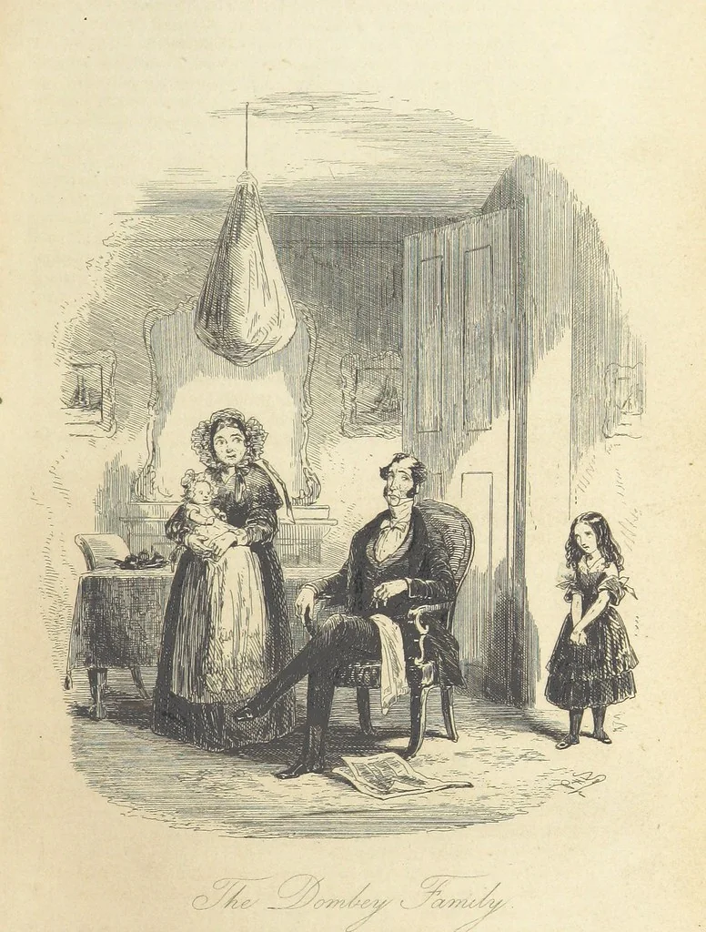 An illustration from Dombey and Son ... With illustrations by H. K. Browne, 1848, leaf 49