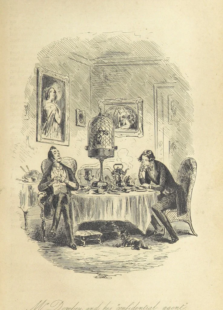 An illustration from Dombey and Son ... With illustrations by H. K. Browne, 1848, leaf 499