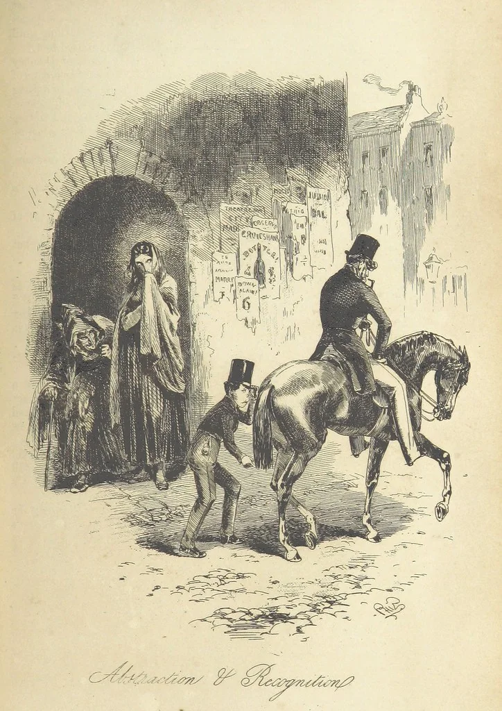 An illustration from Dombey and Son ... With illustrations by H. K. Browne, 1848, leaf 529