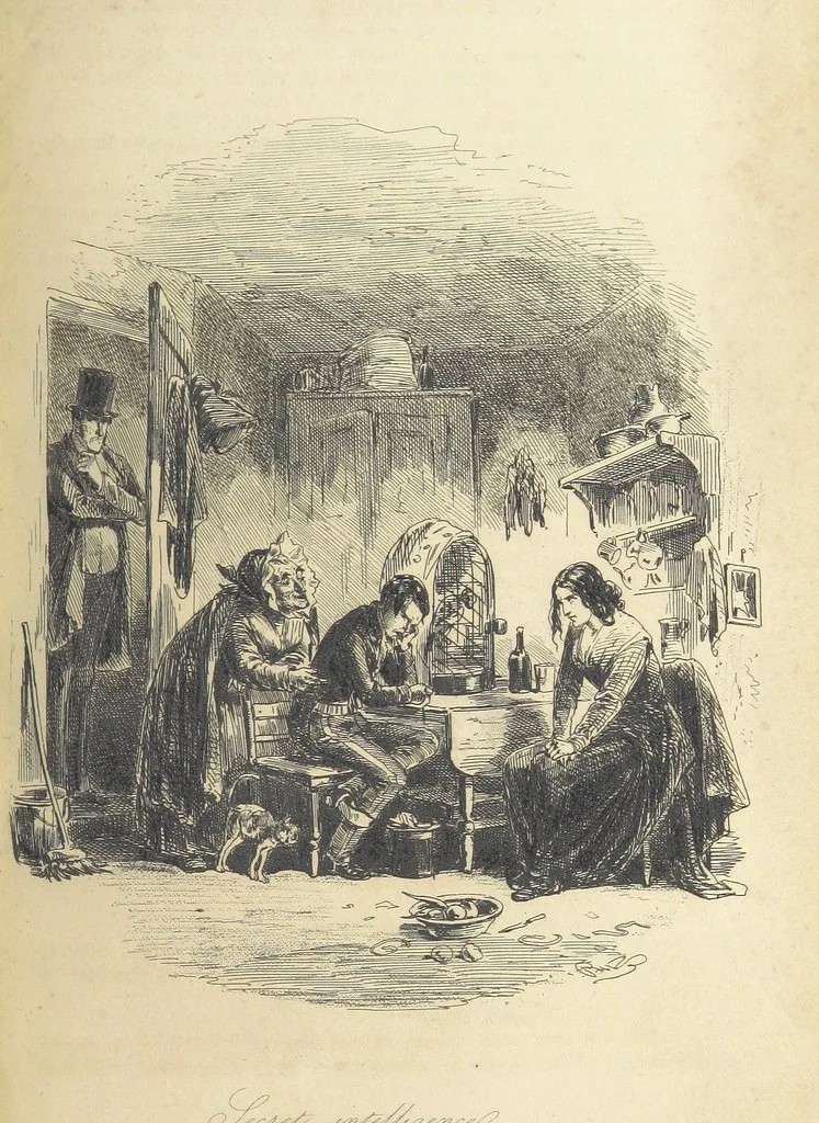 An illustration from Dombey and Son ... With illustrations by H. K. Browne, 1848, leaf 603