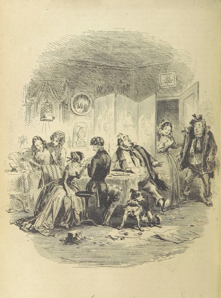 An illustration from Dombey and Son ... With illustrations by H. K. Browne, 1848, leaf 658