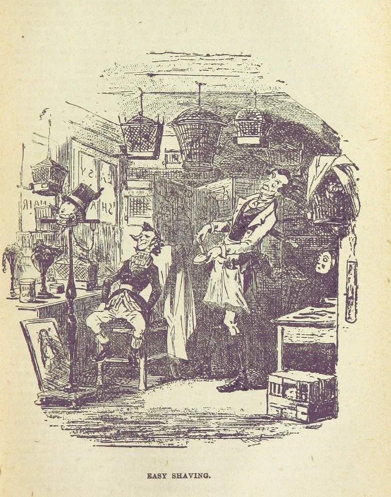An illustration from The Life and Adventures of Martin Chuzzlewit. [With plates, 1893, leaf 331