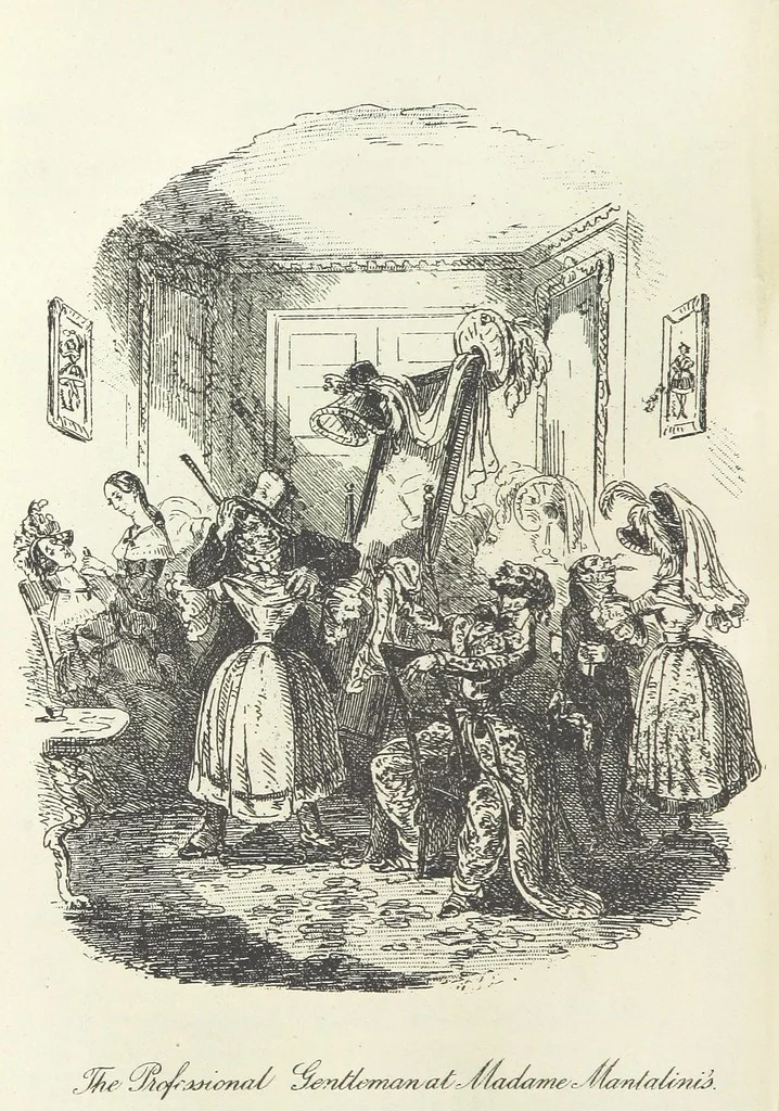 An illustration from The Life and Adventures of Nicholas Nickleby. [With plates, 1892, leaf 178