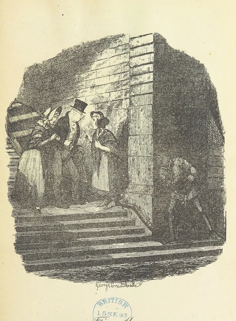 An illustration from The Adventures of Oliver Twist. [With plates, 1893, leaf 269