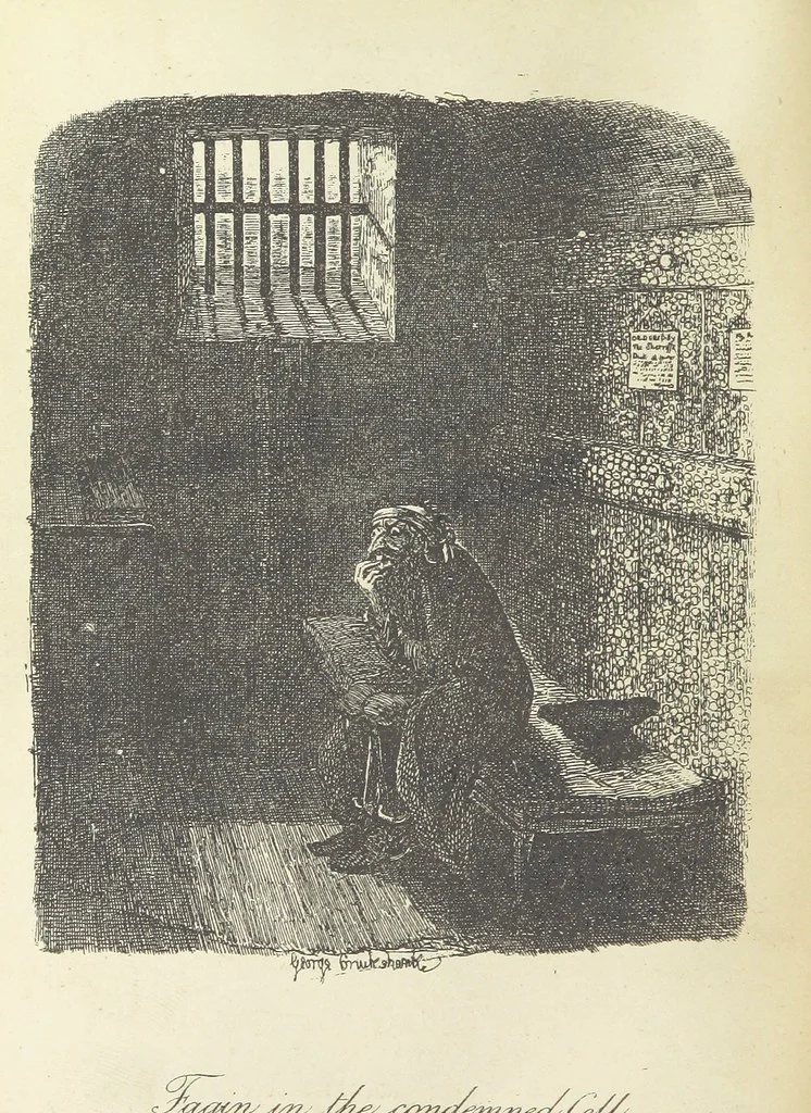 An illustration from The Adventures of Oliver Twist. [With plates, 1893, leaf 288