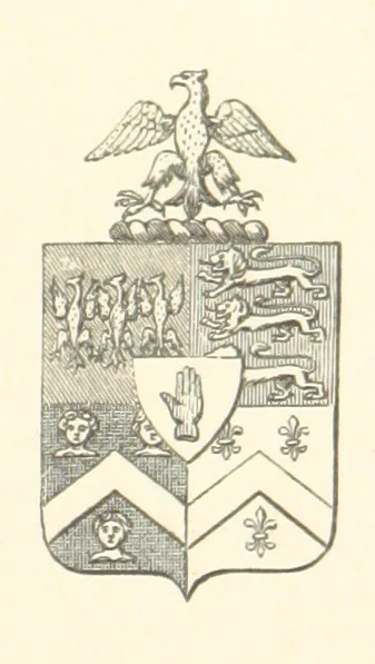 An illustration from An Account of the Progress of his Grace Henry the first Duke of Beaufort through Wales, 1684. And Notitia Cambro-Britannica. Edited from the original MS. ... by Charles Baker. [Followed by “A Statement of the services and expenses of the Marquis of Worcester, for his king and country.”, 1864, leaf 101