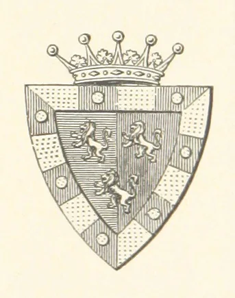 An illustration from An Account of the Progress of his Grace Henry the first Duke of Beaufort through Wales, 1684. And Notitia Cambro-Britannica. Edited from the original MS. ... by Charles Baker. [Followed by “A Statement of the services and expenses of the Marquis of Worcester, for his king and country.”, 1864, leaf 121