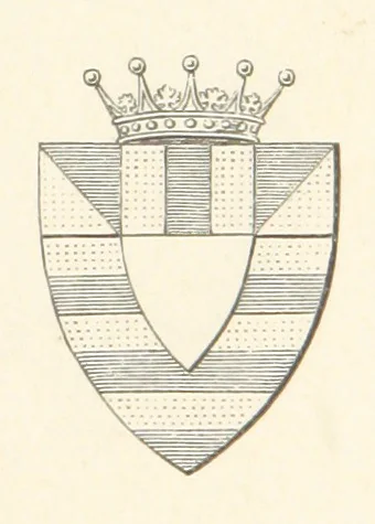 An illustration from An Account of the Progress of his Grace Henry the first Duke of Beaufort through Wales, 1684. And Notitia Cambro-Britannica. Edited from the original MS. ... by Charles Baker. [Followed by “A Statement of the services and expenses of the Marquis of Worcester, for his king and country.”, 1864, leaf 123