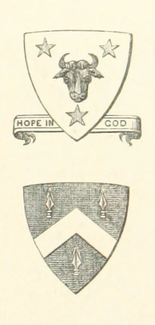 An illustration from An Account of the Progress of his Grace Henry the first Duke of Beaufort through Wales, 1684. And Notitia Cambro-Britannica. Edited from the original MS. ... by Charles Baker. [Followed by “A Statement of the services and expenses of the Marquis of Worcester, for his king and country.”, 1864, leaf 151