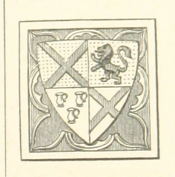 An illustration from An Account of the Progress of his Grace Henry the first Duke of Beaufort through Wales, 1684. And Notitia Cambro-Britannica. Edited from the original MS. ... by Charles Baker. [Followed by “A Statement of the services and expenses of the Marquis of Worcester, for his king and country.”, 1864, leaf 153