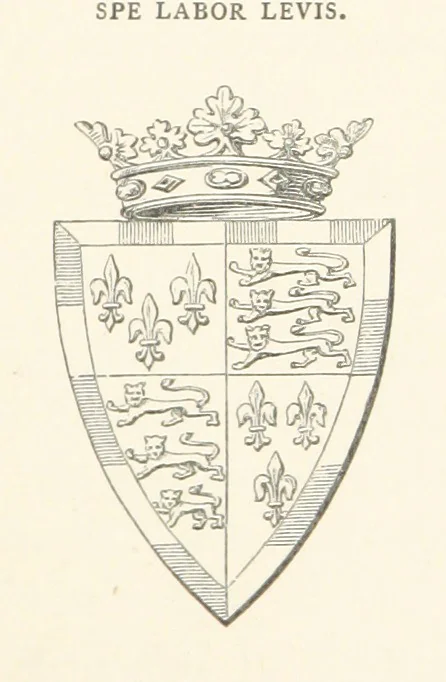An illustration from An Account of the Progress of his Grace Henry the first Duke of Beaufort through Wales, 1684. And Notitia Cambro-Britannica. Edited from the original MS. ... by Charles Baker. [Followed by “A Statement of the services and expenses of the Marquis of Worcester, for his king and country.”, 1864, leaf 17