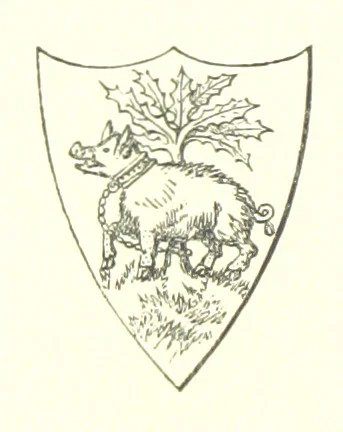 An illustration from An Account of the Progress of his Grace Henry the first Duke of Beaufort through Wales, 1684. And Notitia Cambro-Britannica. Edited from the original MS. ... by Charles Baker. [Followed by “A Statement of the services and expenses of the Marquis of Worcester, for his king and country.”, 1864, leaf 182