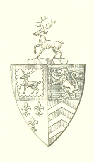 An illustration from An Account of the Progress of his Grace Henry the first Duke of Beaufort through Wales, 1684. And Notitia Cambro-Britannica. Edited from the original MS. ... by Charles Baker. [Followed by “A Statement of the services and expenses of the Marquis of Worcester, for his king and country.”, 1864, leaf 204
