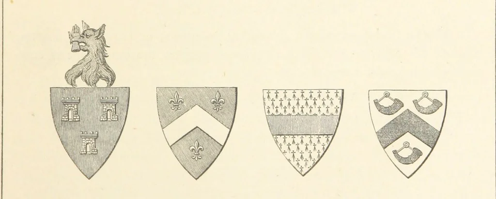 An illustration from An Account of the Progress of his Grace Henry the first Duke of Beaufort through Wales, 1684. And Notitia Cambro-Britannica. Edited from the original MS. ... by Charles Baker. [Followed by “A Statement of the services and expenses of the Marquis of Worcester, for his king and country.”, 1864, leaf 231