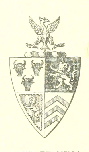 An illustration from An Account of the Progress of his Grace Henry the first Duke of Beaufort through Wales, 1684. And Notitia Cambro-Britannica. Edited from the original MS. ... by Charles Baker. [Followed by “A Statement of the services and expenses of the Marquis of Worcester, for his king and country.”, 1864, leaf 240