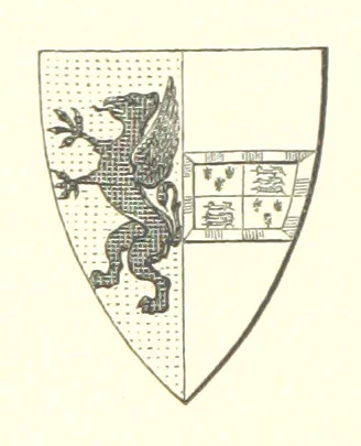 An illustration from An Account of the Progress of his Grace Henry the first Duke of Beaufort through Wales, 1684. And Notitia Cambro-Britannica. Edited from the original MS. ... by Charles Baker. [Followed by “A Statement of the services and expenses of the Marquis of Worcester, for his king and country.”, 1864, leaf 254