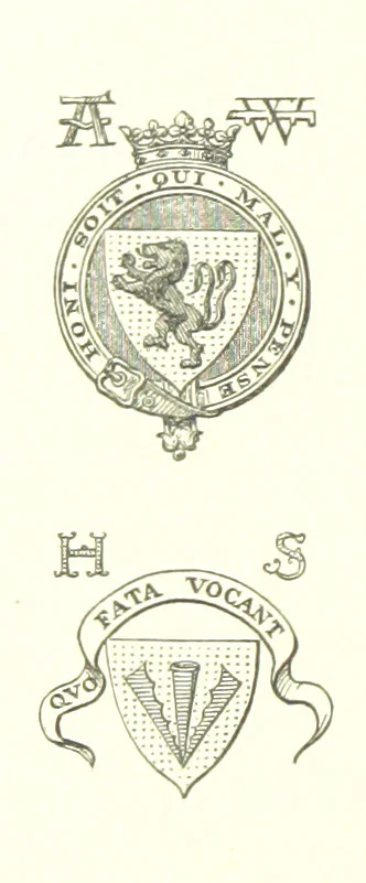 An illustration from An Account of the Progress of his Grace Henry the first Duke of Beaufort through Wales, 1684. And Notitia Cambro-Britannica. Edited from the original MS. ... by Charles Baker. [Followed by “A Statement of the services and expenses of the Marquis of Worcester, for his king and country.”, 1864, leaf 42