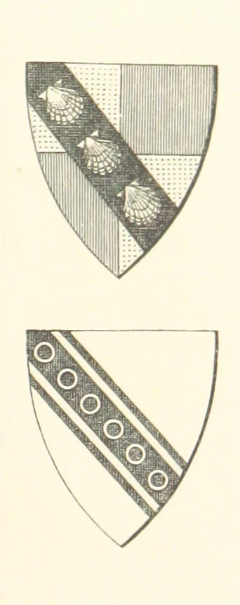 An illustration from An Account of the Progress of his Grace Henry the first Duke of Beaufort through Wales, 1684. And Notitia Cambro-Britannica. Edited from the original MS. ... by Charles Baker. [Followed by “A Statement of the services and expenses of the Marquis of Worcester, for his king and country.”, 1864, leaf 43