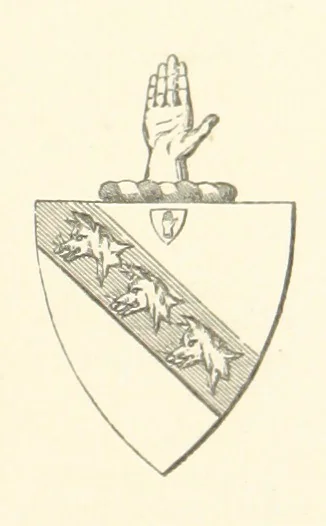 An illustration from An Account of the Progress of his Grace Henry the first Duke of Beaufort through Wales, 1684. And Notitia Cambro-Britannica. Edited from the original MS. ... by Charles Baker. [Followed by “A Statement of the services and expenses of the Marquis of Worcester, for his king and country.”, 1864, leaf 59
